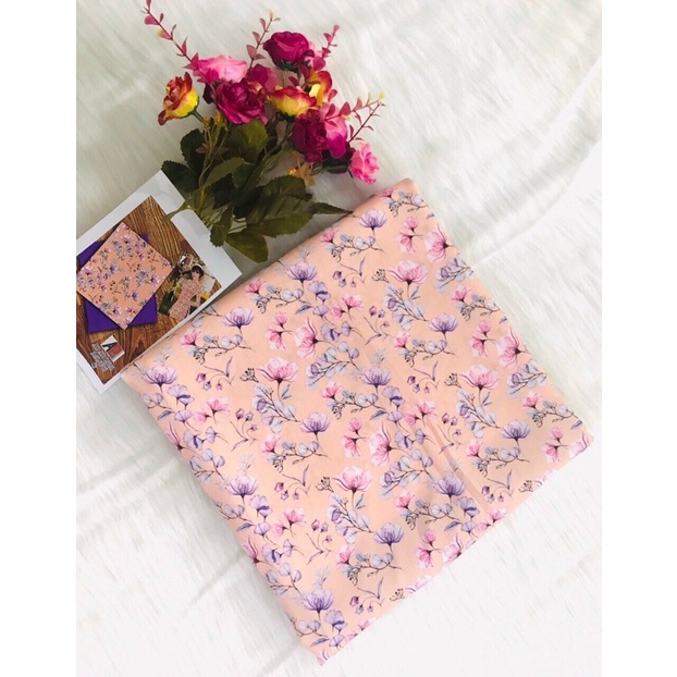 Vải áo dài hoa nhí