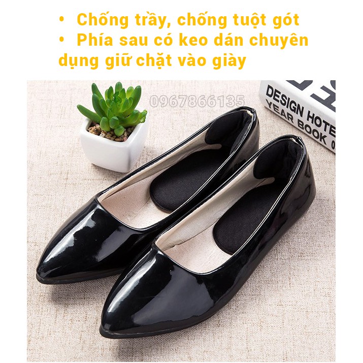 1 cặp miếng dán gót giày cao gót chữ T chống trầy, chống nhấc gót bảo vệ gót chân