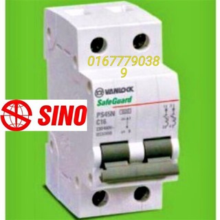 cầu dao tự động  2 pha , CB sino