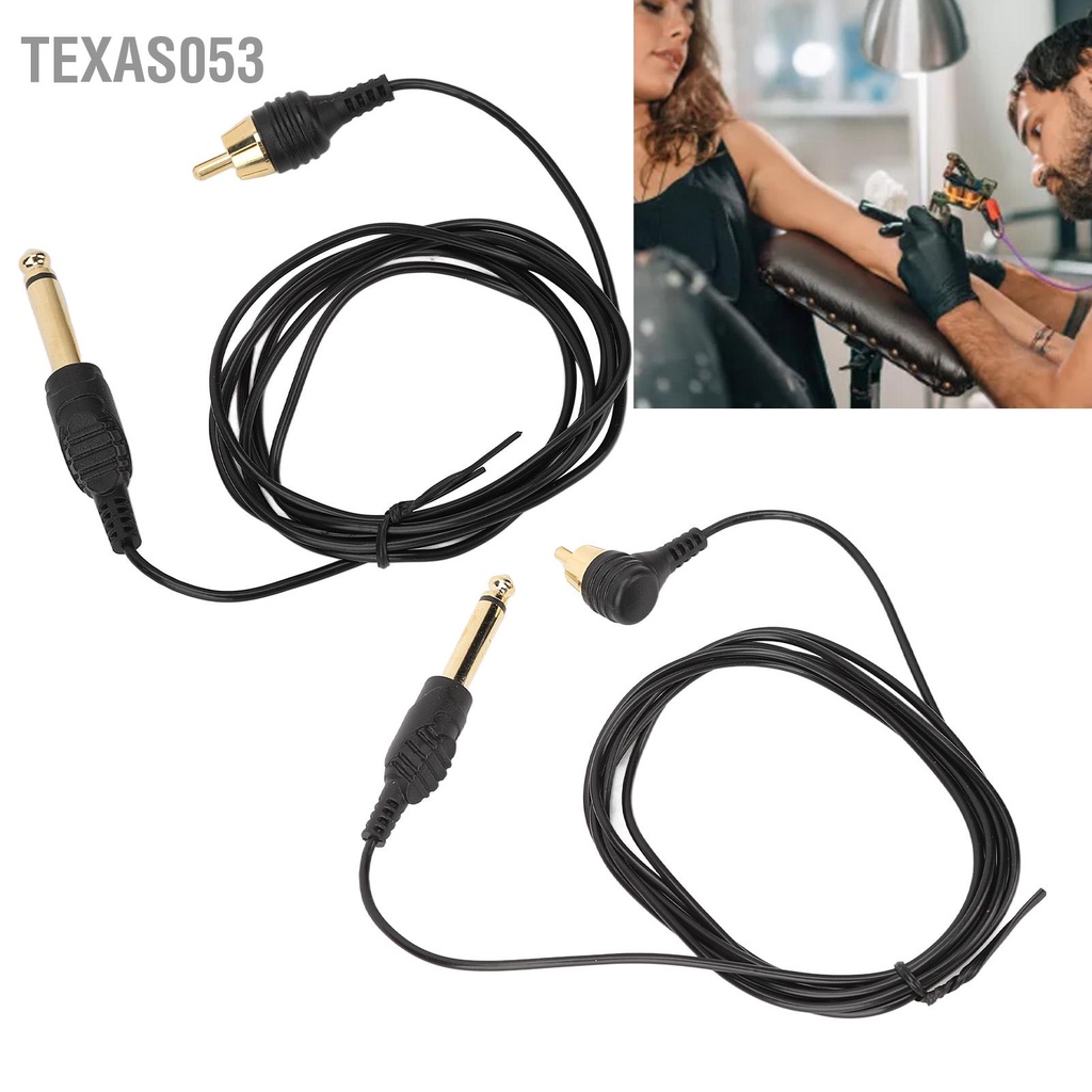 Hàng Sẵn Dây Cáp RCA Cho Máy Xăm Hình 2m siêu mỏng 2mm loại tốt【Texas053】