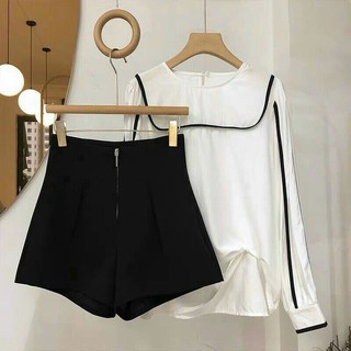 QUẦN SHORT NỮ CẠP LIỀN KHOÁ TRƯỚC