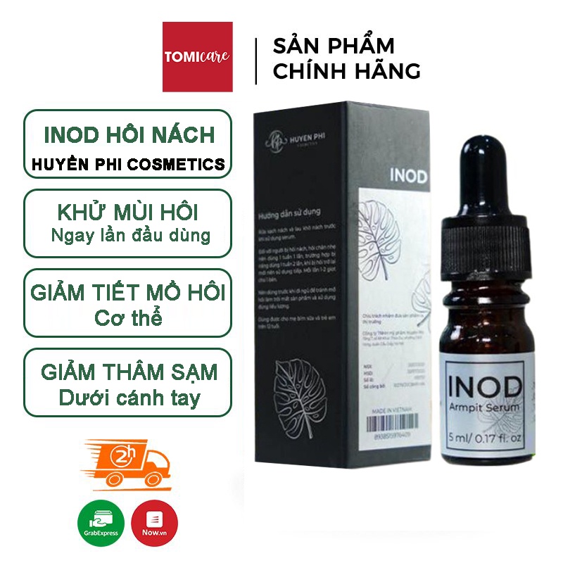 Serum INOD Huyền Phi 5ml tác dụng hết hôi nách, hôi chân, mồ hôi tay chân vĩnh viễn