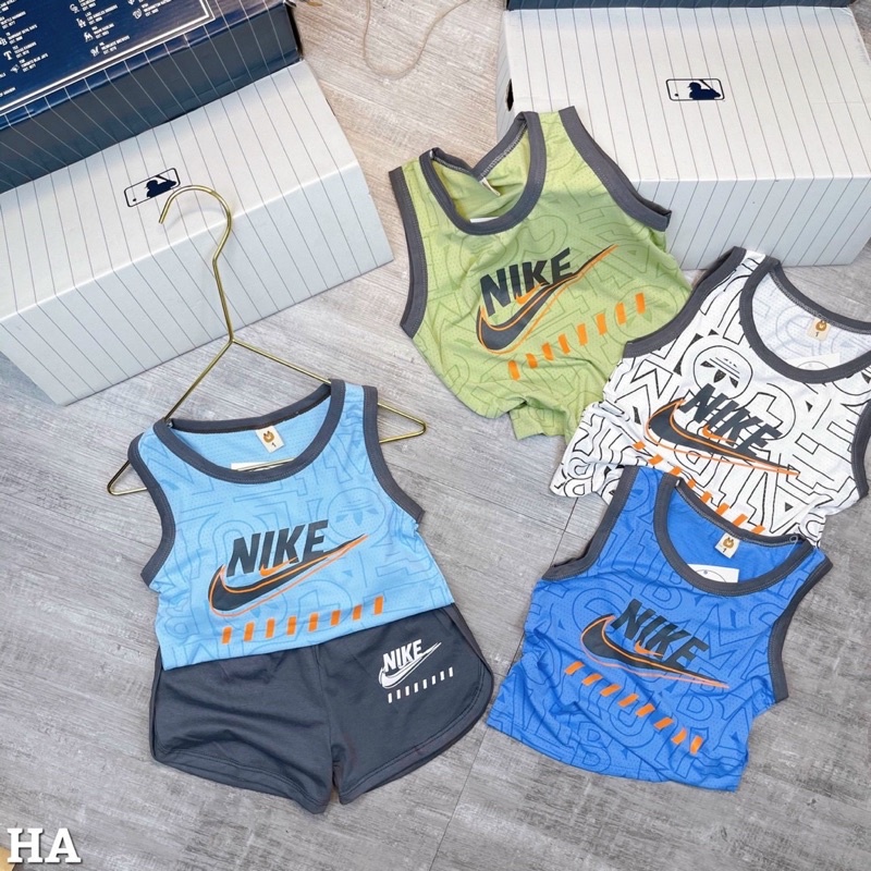 Combo 3 bộ sát nách bé trai nike