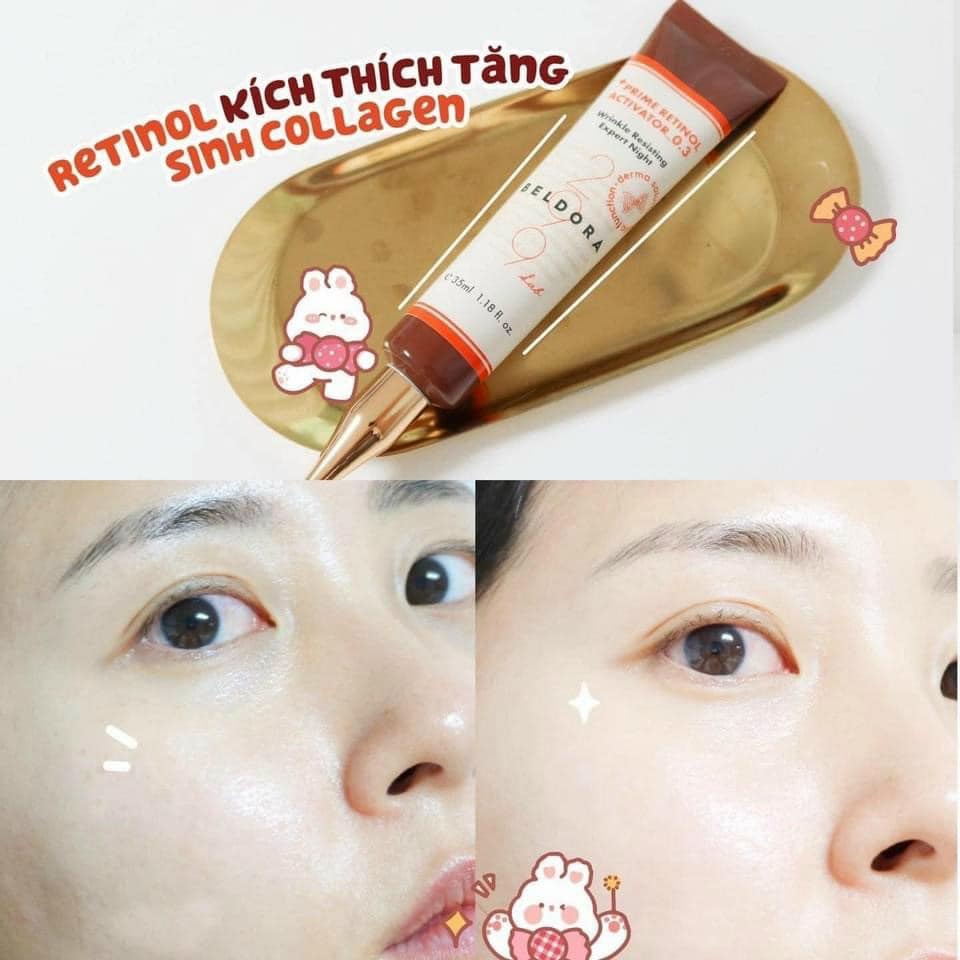 Kem Dưỡng Retinol 0.3/ Retinol 1.0 Căng Bóng, Tái Sinh Làn Da Beldora 299 Prime Retinol Activator 35ml