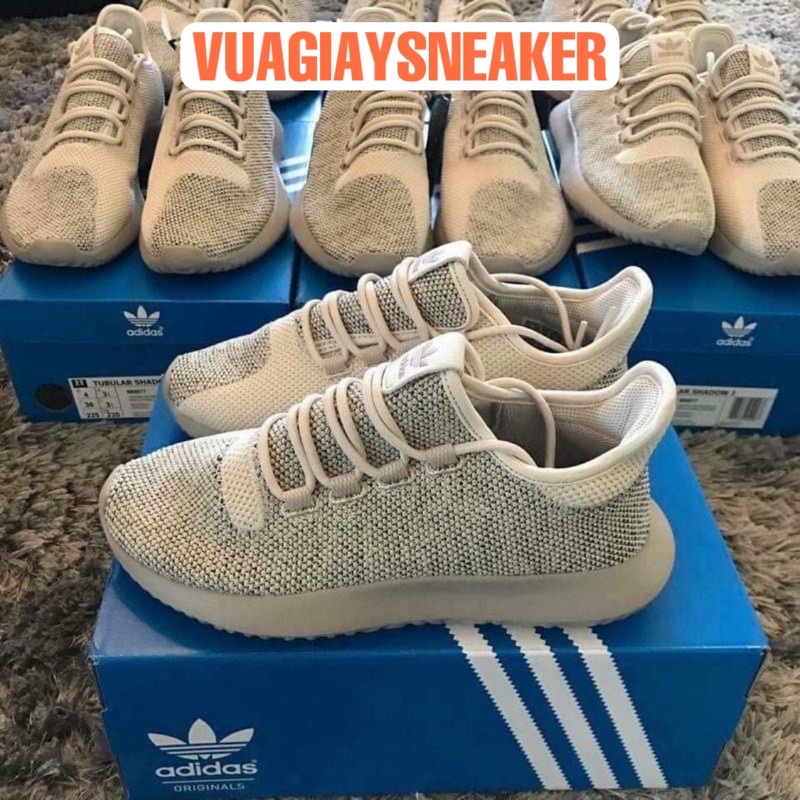 Giày thể thao sneaker tubular shadow kem