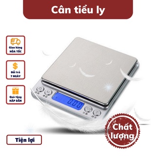 Cân Tiểu Ly mini điện tử định lượng 0.1g - 3kg độ chính xác cao Làm Bánh Cân tiểu li nhà bếp nhỏ gọn tiện lợi