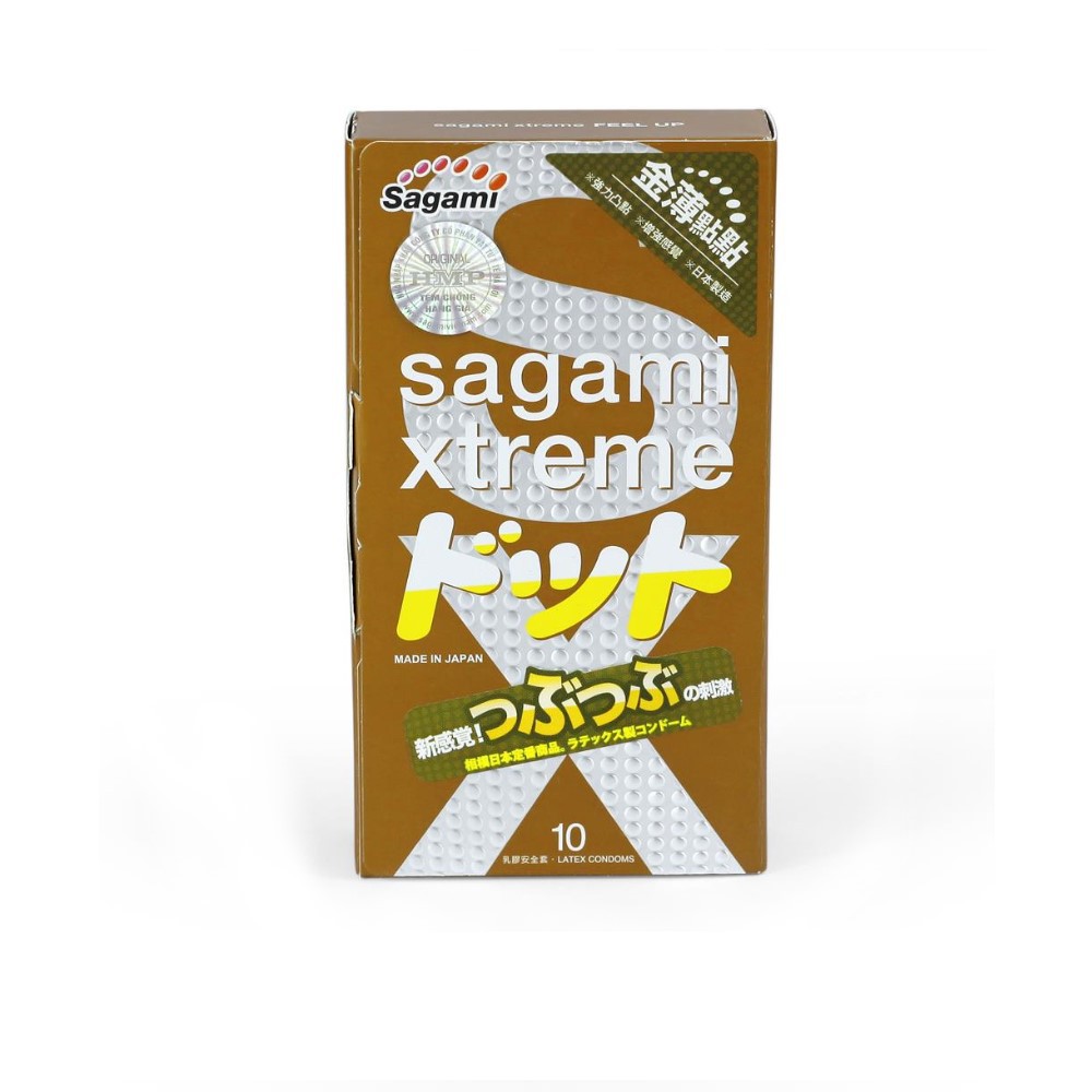 [CHÍNH HÃNG] Bao Cao Su SAGAMI XTREME FEEL UP Gân Gai Sần Kéo Dài Thời Gian - [Hộp 10c]