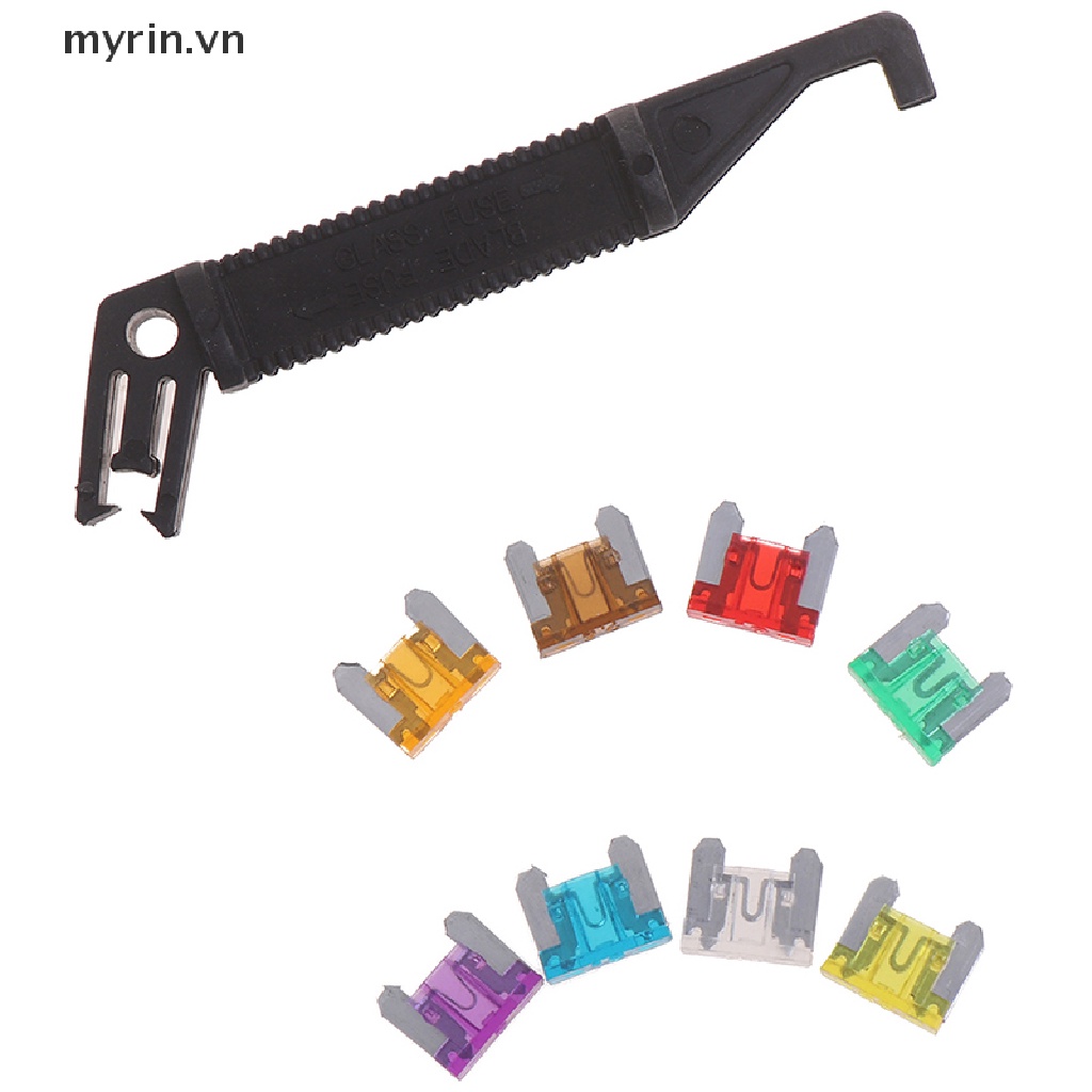 Set 100 Cầu Chì Lưỡi mini Tự Động 3A5A7.5A10A15A 20A25A30A Chuyên Dụng Cho Xe Hơi
