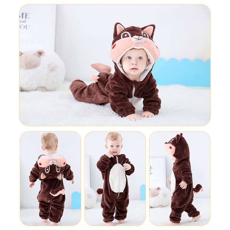 Bộ Đồ Ngủ Liền Thân Hóa Trang Kigurumi Hình Chim Cánh Cụt Dễ Thương Cho Bé