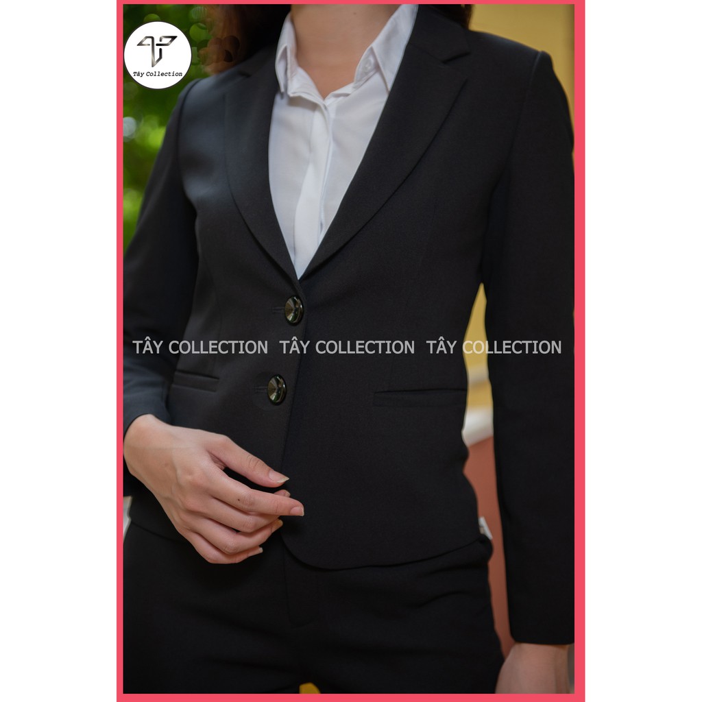 Bộ Vest Chân Váy Cao Cấp Tây Collection, Vải Đẹp, May Kĩ, Form Ôm Tôn Dáng