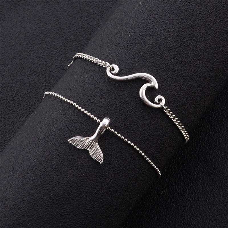 Set 2 Lắc Chân Thời Trang Xinh Xắn Dành Cho Nữ
