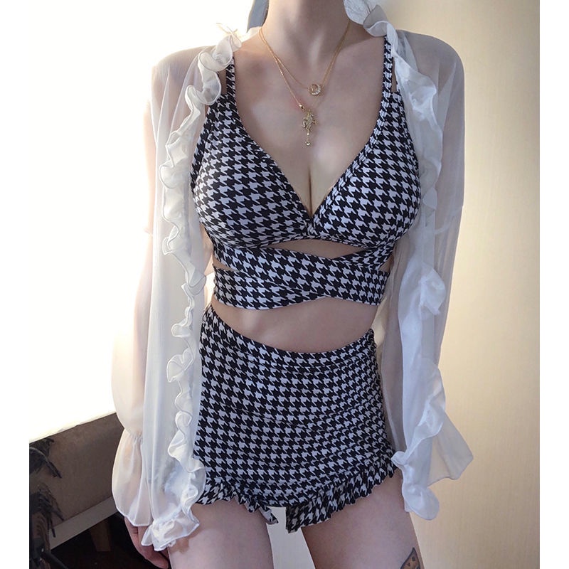 Bộ Bikini Lưng Cao Thiết Kế Quyến Rũ Cho Nữ