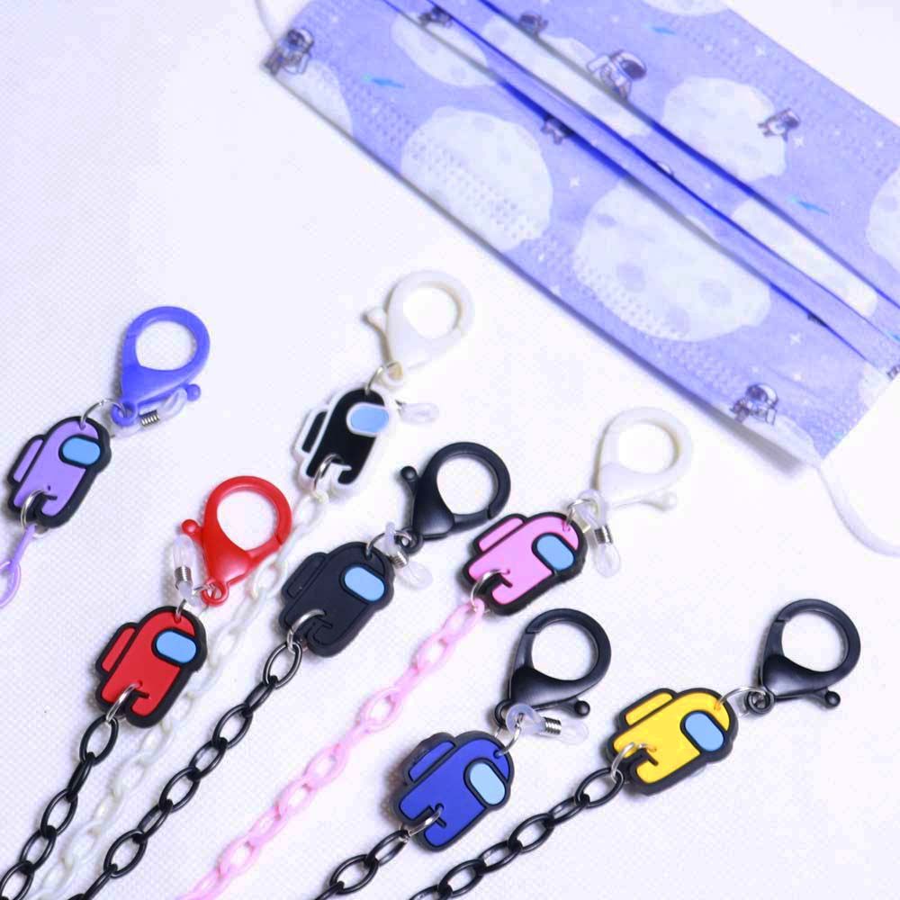 Dây đeo mắt kính bằng acrylic họa tiết dễ thương chống thất lạc tiện dụng cho học sinh
