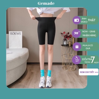 Quần legging lửng ngố nâng mông - Quần legging nữ tập thể thao cạp cao co giãn loại 1 M03