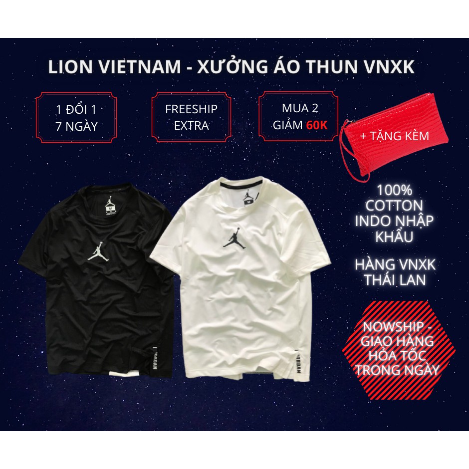 Áo thun thể thao nam 100% cotton co giãn 4 chiều, siêu xịn, mát, mịn, thấm hút mồ hôi cực tốt, hàng xuất khẩu Thái Lan
