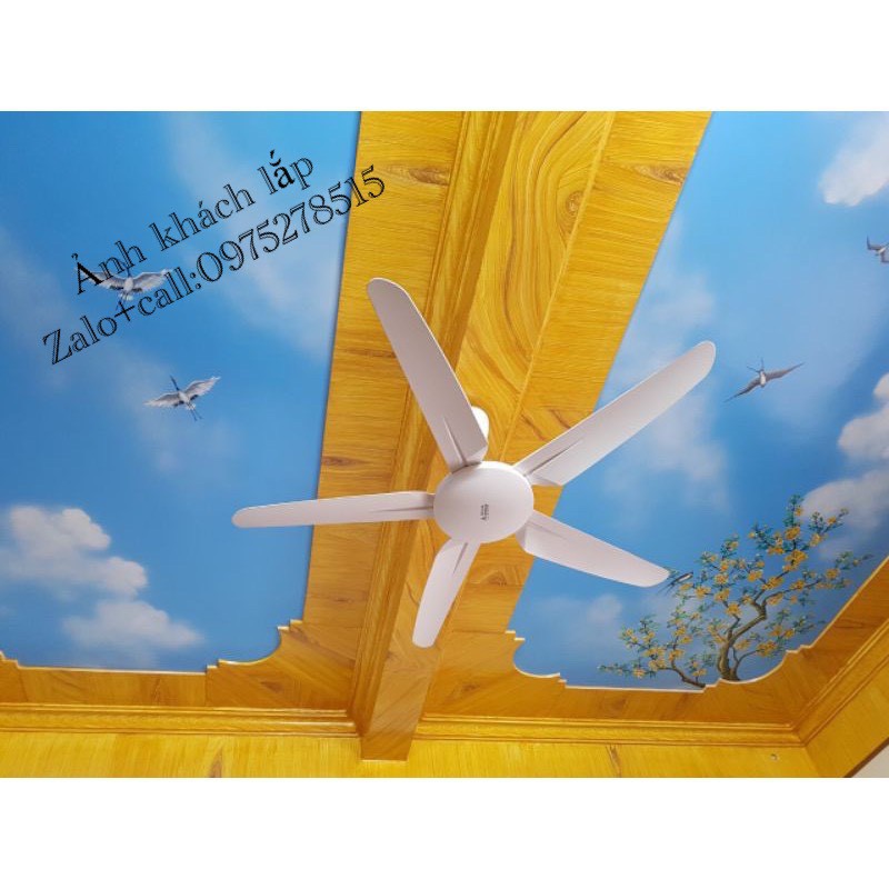 Quạt Trần Không Đèn MS-7004HB, Có Điều Từ Xa, Đường Kính Cánh 1m35, Động Cơ Lõi Đồng, 5 cánh ABS  [Bảo Hành 5 Năm] | BigBuy360 - bigbuy360.vn