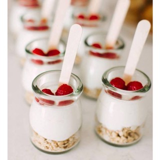 Hũ pudding lùn 100ml (nắp nhựa), chuyên làm sữa chua, bánh pudding, tiramisu,v...v...