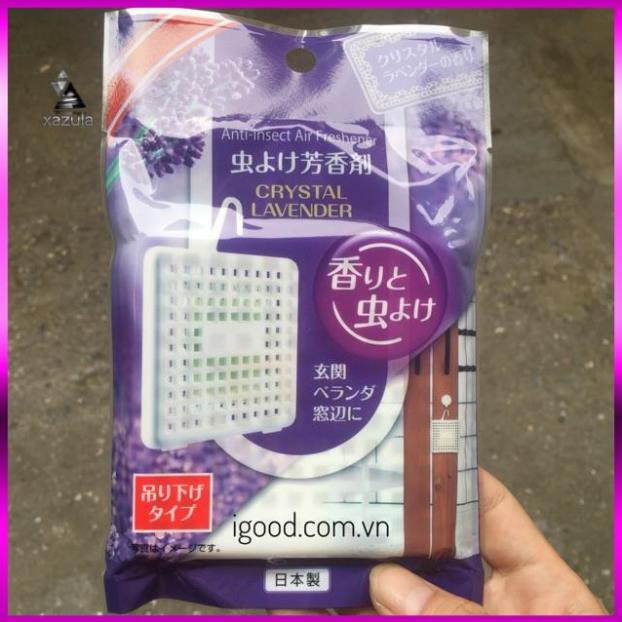 Miếng treo thơm phòng xua muỗi, côn trùng hương lavender - Xách tay Nhật Bản