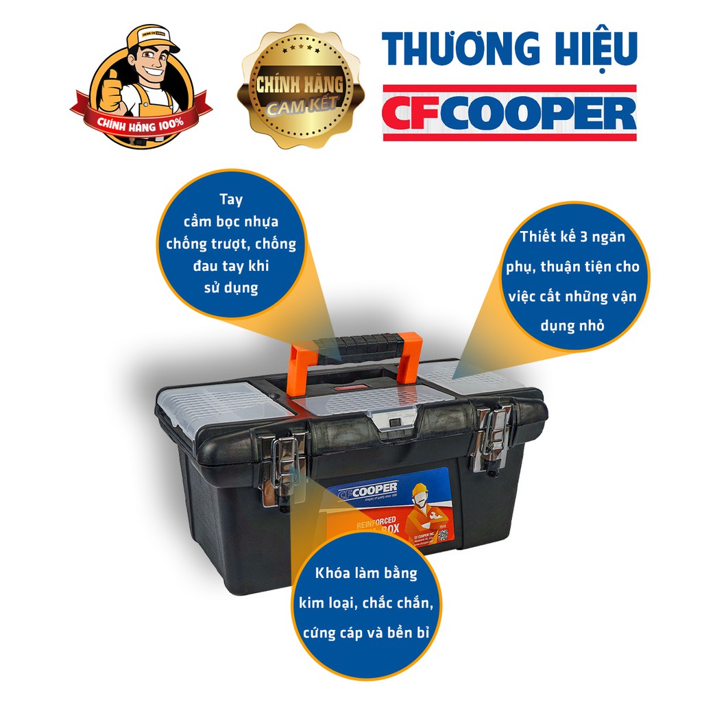 Thùng nhựa đựng đồ,Hộp nhựa đựng đồ nghề,Hộp đựng đồ 19in CFCooper