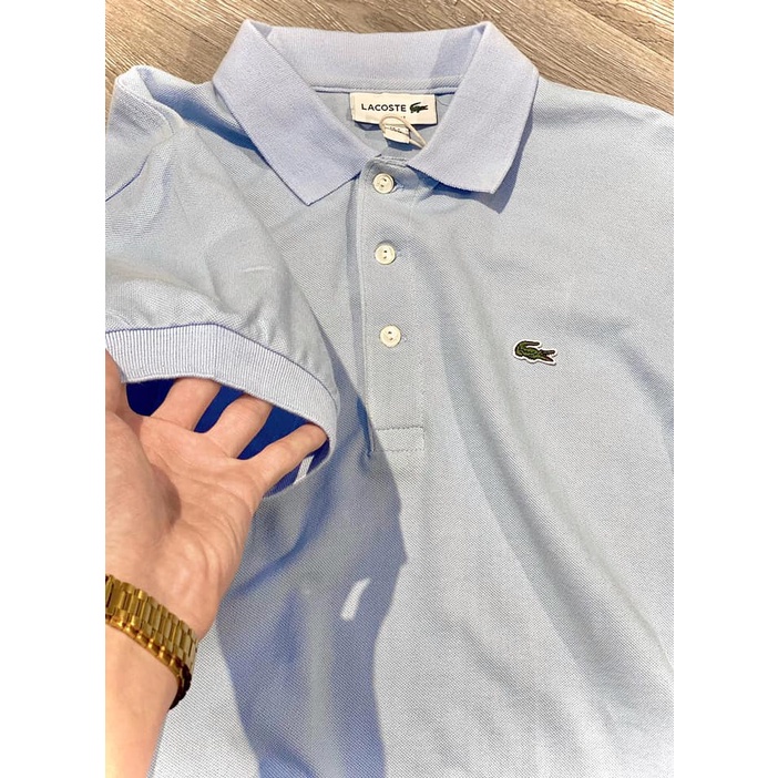 Áo Thun Nam Có Cổ Polo LACOSTE TRƠN KHÔNG VIỀN Form SlimFit Vải Chấm 5 Màu mịn mát cực xịn