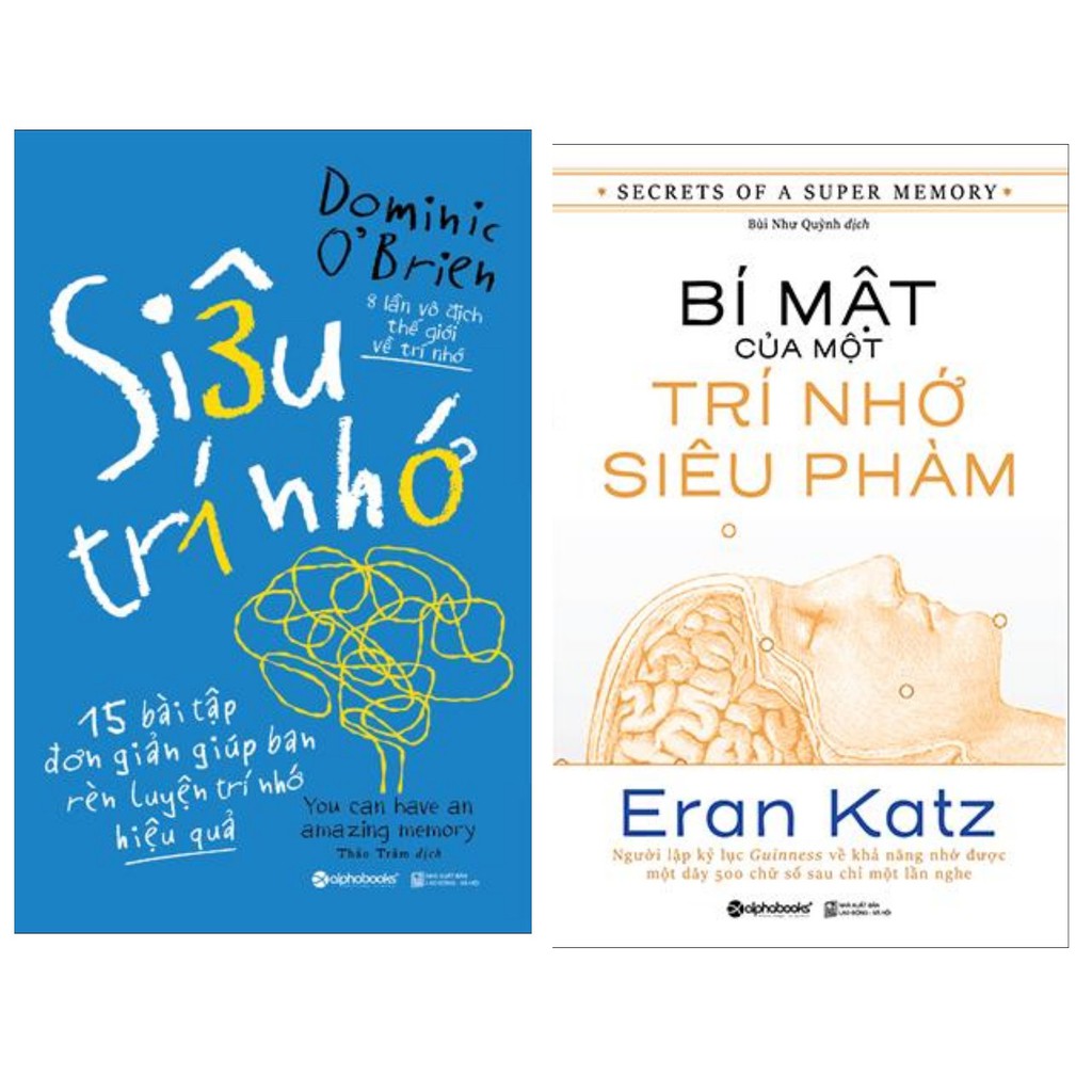 Sách Combo 2 cuốn: Siêu trí nhớ + Bí mật của một trí nhớ siêu phàm
