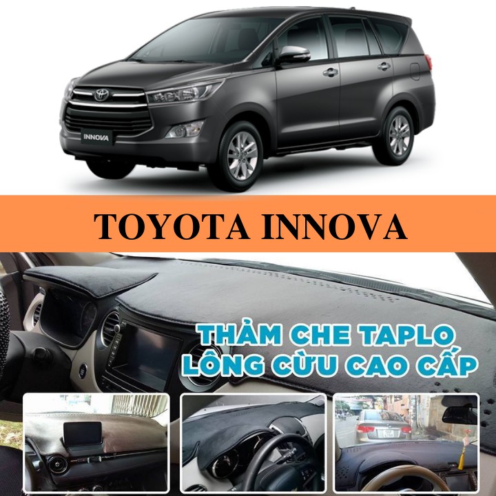 Thảm Taplo Nhung Lông Cừu 3 Lớp Cao Cấp Cho Xe Ô Tô Toyota Innova