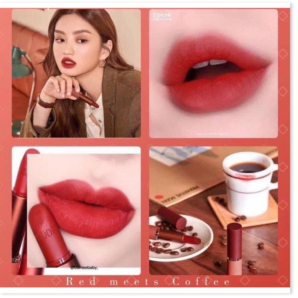 [Mã giảm giá mỹ phẩm chính hãng] Son Espoir Lipstick Gentle Matte RD 203 Red Meets Cafe