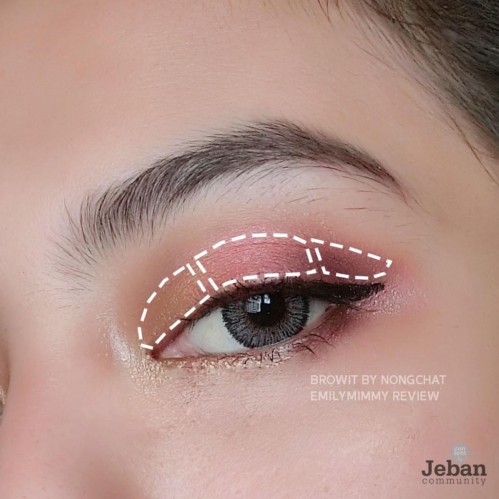 Bút Kẻ Mắt Và Sáp Mắt Nhũ 2in1 Browit Nongchat Eyemazing Shadow and Liner Thái Lan