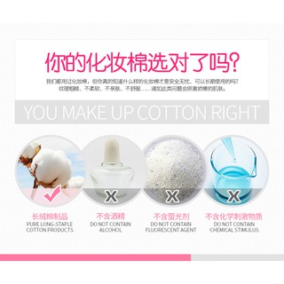 Bông tẩy trang Bio AQua 100 miếng