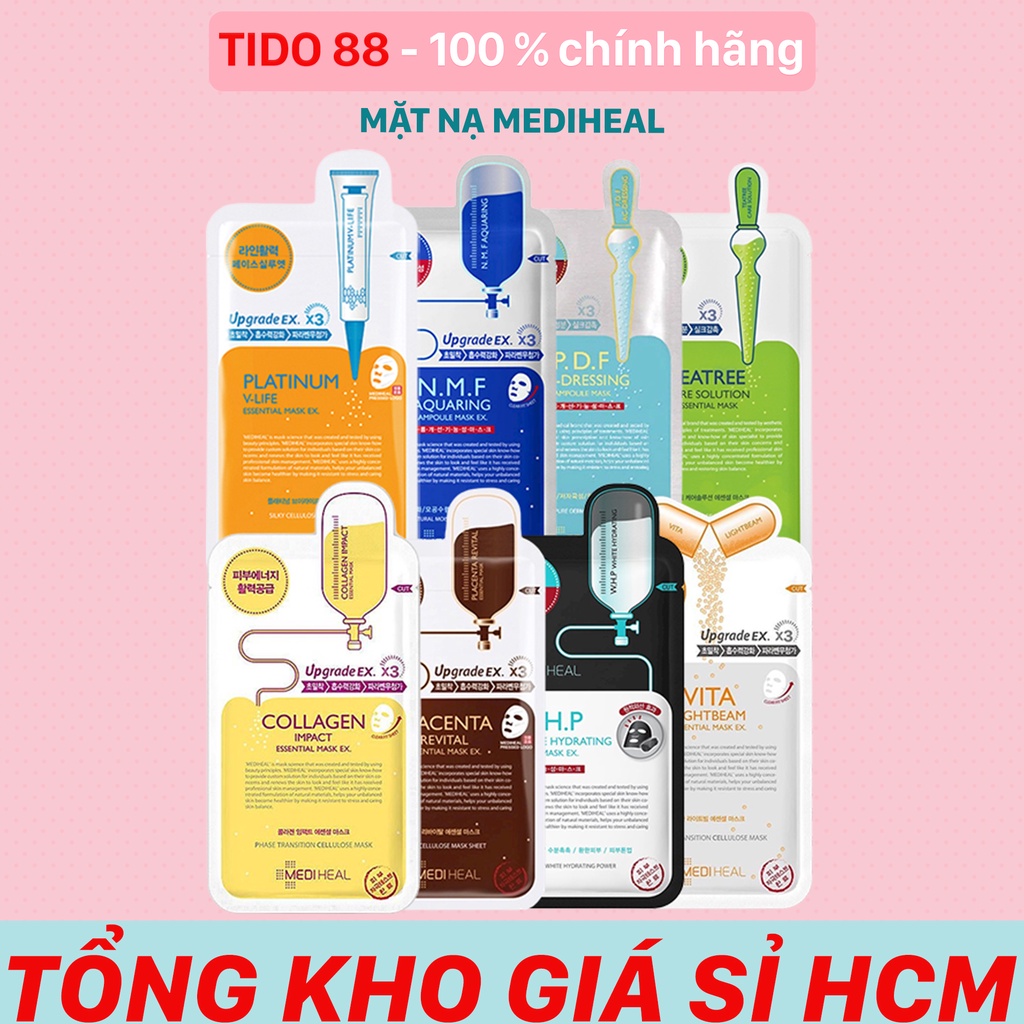 [Mã SGTTC40K giảm đến 40K đơn 50K] Mặt nạ Mediheal dưỡng da chuyên sâu làm sạch kiểm soát nhờn 24ml NPP Tido88