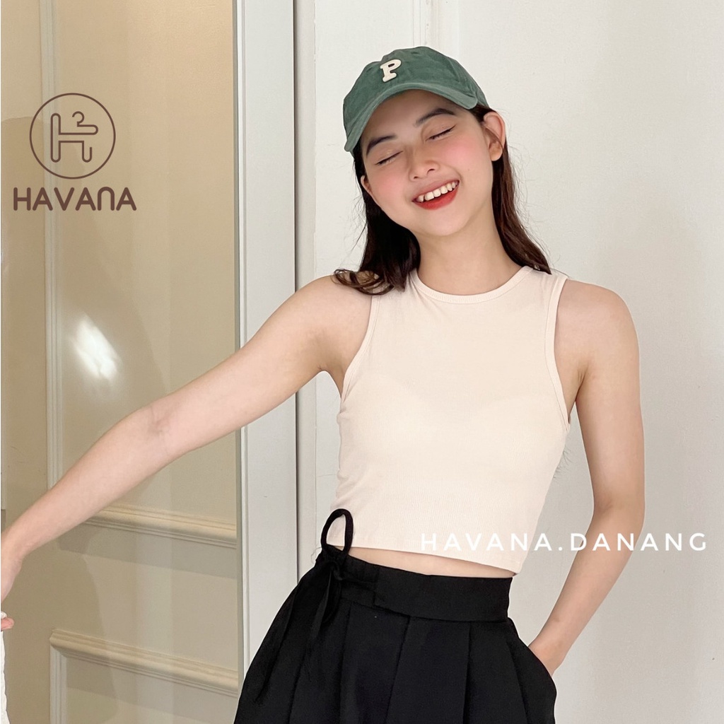 Áo ba lỗ nữ, croptop sát nách nữ ôm body AE180