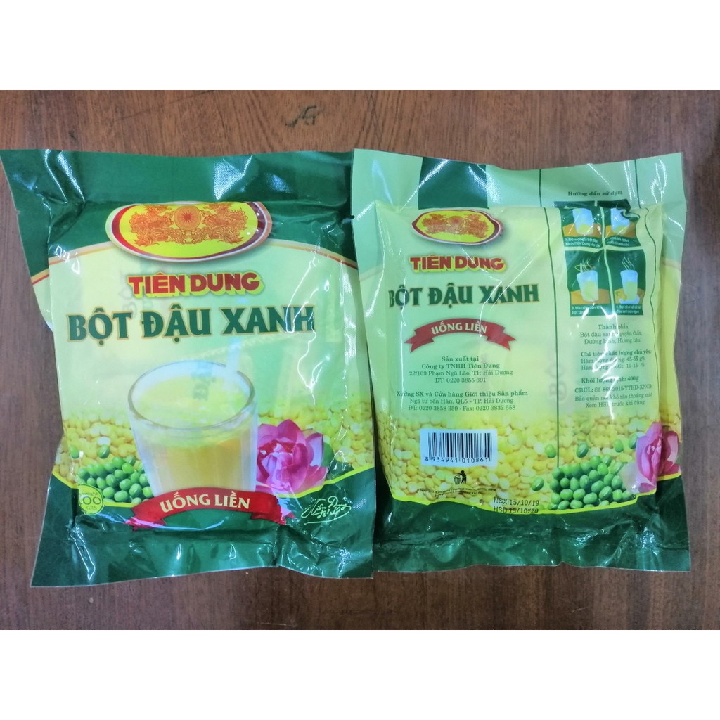 Bột đậu xanh uống liền Tiên Dung 400g date: 04/23