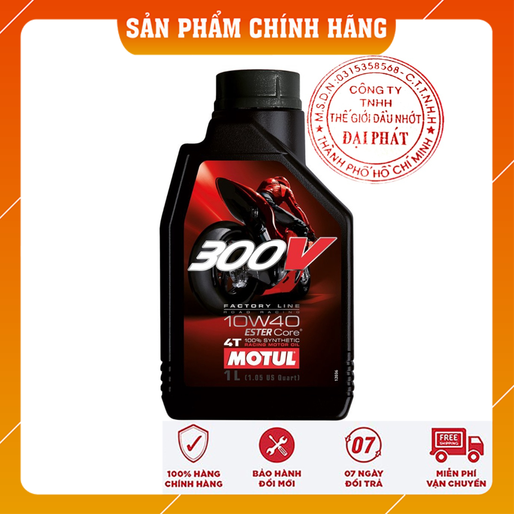dầu nhớt Motul 300v tem 3 lớp 10w40