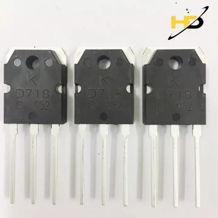 Sò D718 TRANSISTOR NPN 120V - 8A Lưng Đồng - Mạ Bạc sbay