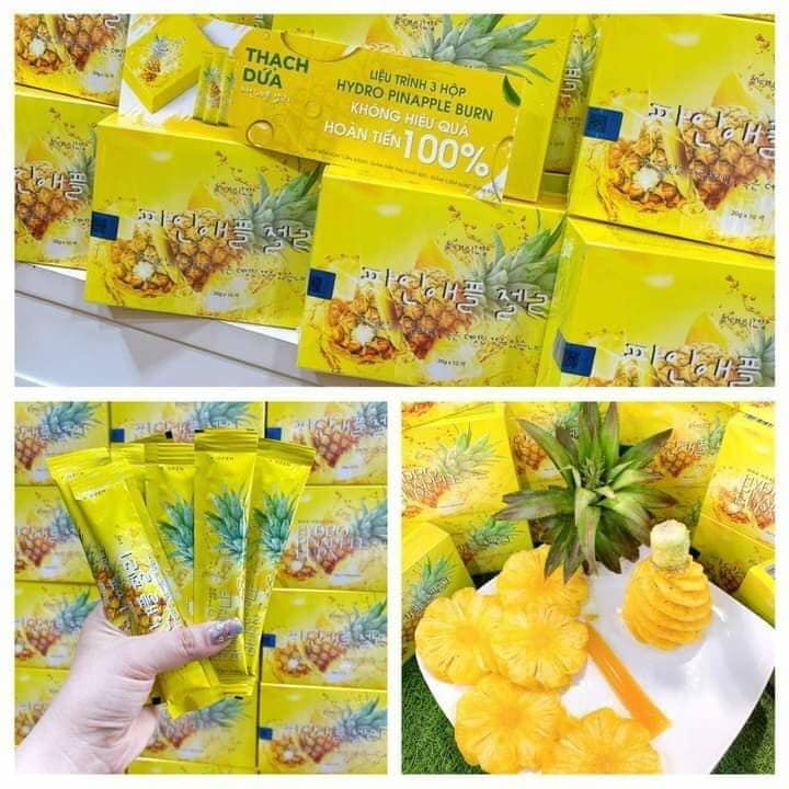Thạch dứa giảm cân Matxi Corp giảm 2-4kg sau 1 liệu trình