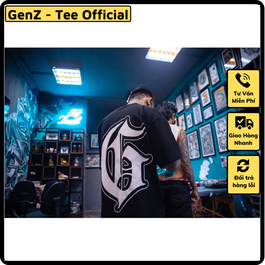 Áo G-Family Letter G 2022 Tee phong cách trẻ trung hiphop, nam nữ mặc form cực đẹp