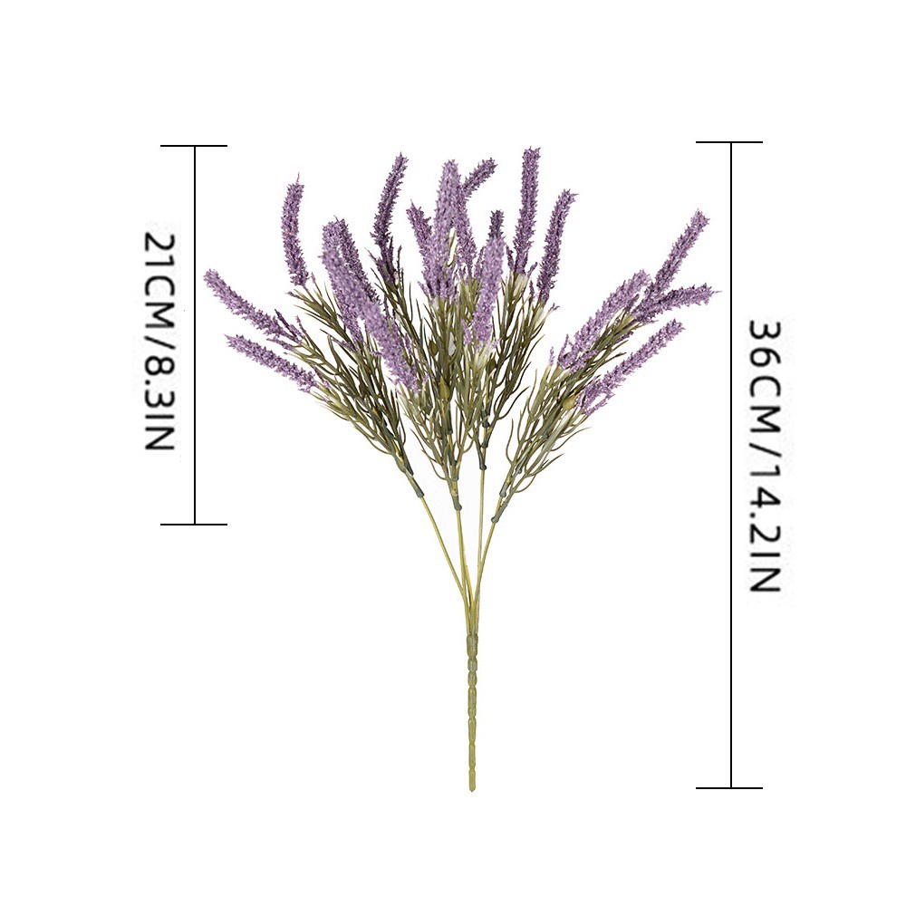 Bó hoa oải hương nhân tạo bằng xốp nhiều màu lãng mạn trang trí nhà cửa/ tiệc cưới/ làm đạo cụ chụp ảnh