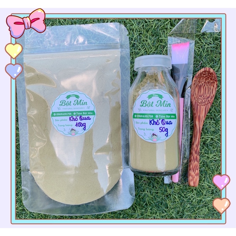 100gram bột khổ qua rừng 100% bột thiên nhiên ⚡️ giảm mụn hiệu quả 😍