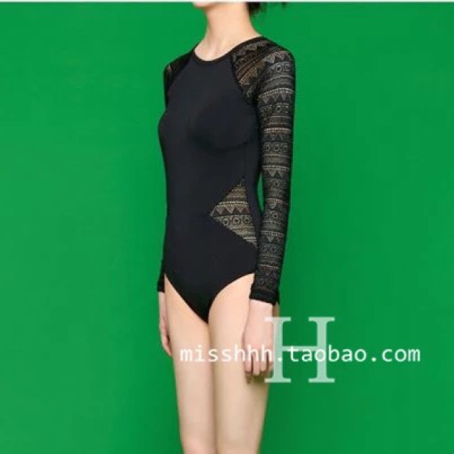 Monokini đồ bơi đôi tay dài mẹ và bé