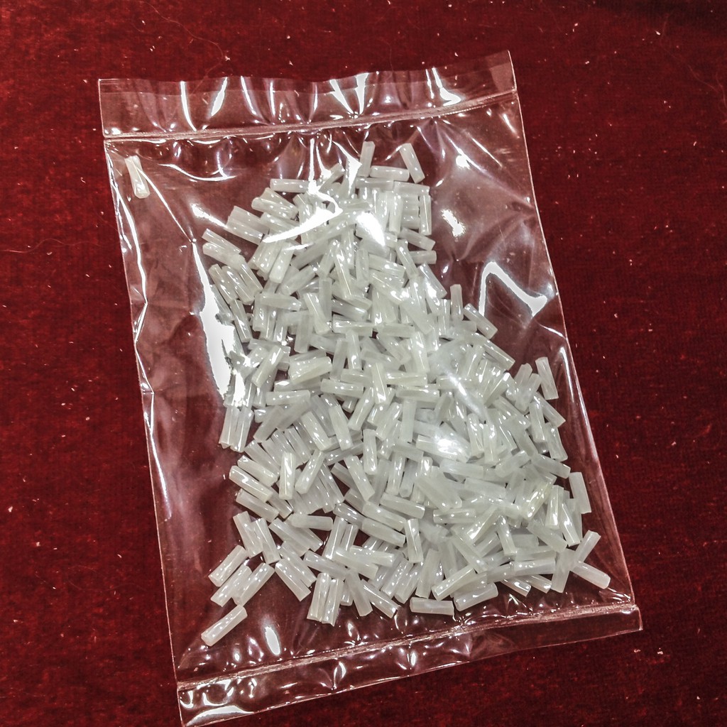 Hạt cườm xoắn gãy ông trúc nhật xoắn kết áo nhiều màu gói 10gr