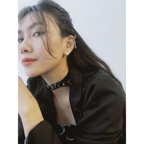 Vòng cổ choker PU cá tính - Khăn turban