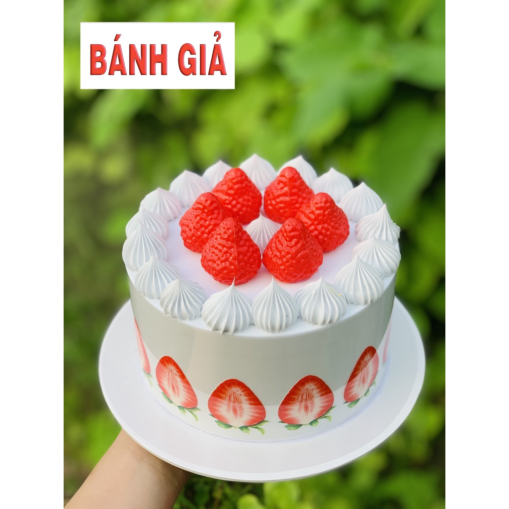 Mô hình bánh kem tỉ lệ thật, bánh kem giả để trưng bày, chụp ảnh , phụ kiện ngành bánh, đạo cụ chụp ảnh