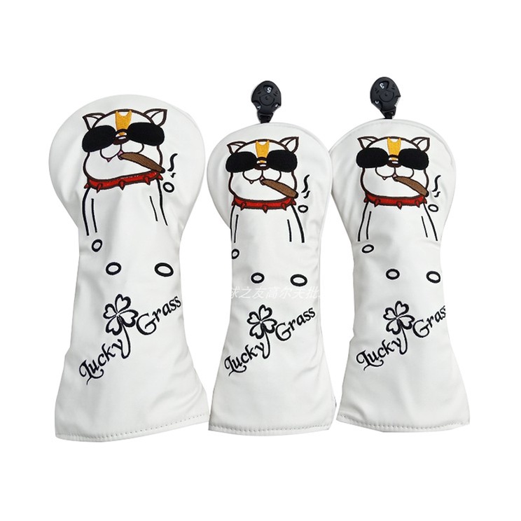 Vỏ bọc bảo vệ đầu gậy đánh Golf hình mặt cười dễ thương