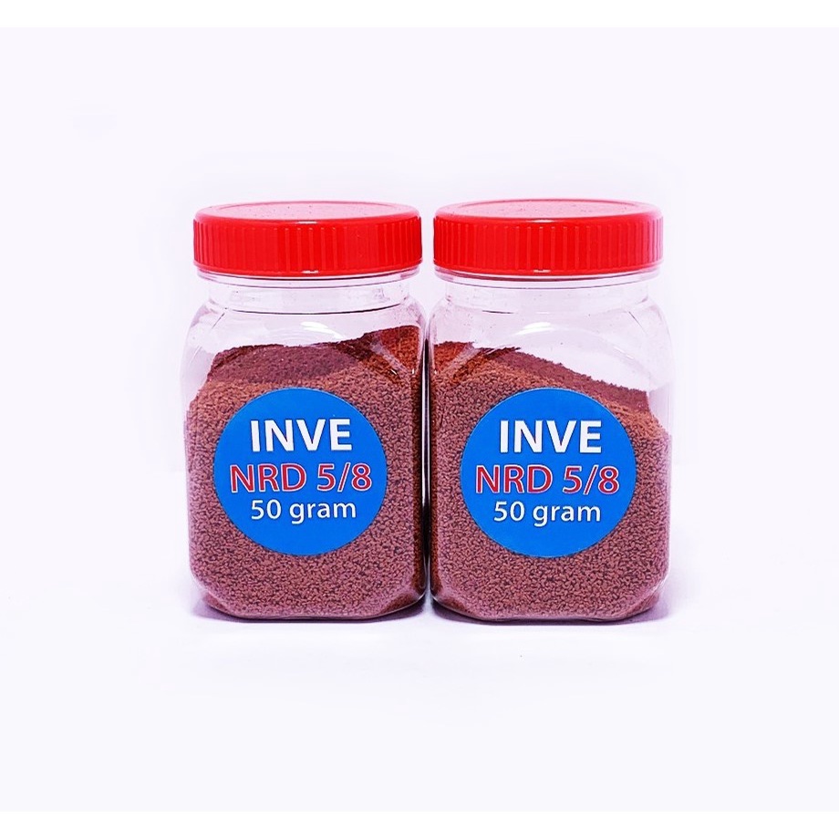 Thức ăn cá cảnh | Cám Inve Thái 1/2 - 2/3 - 3/5 - 5/8 - G8 Hàng công ty - 50gr