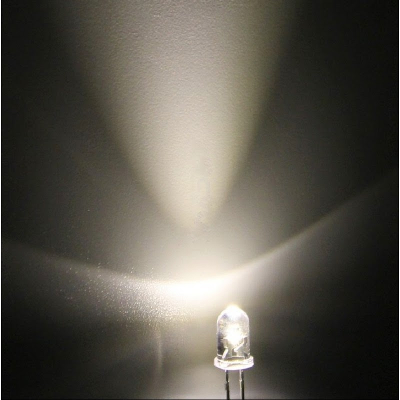 [50 CON] (TK1) Led siêu sáng 5mm màu TRẮNG (SST5)