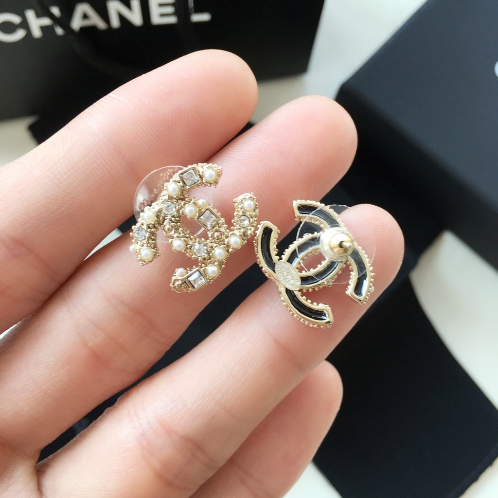 Khuyên Tai Chữ C Mạ Bạc 925 Thời Trang Dành Cho Nữ