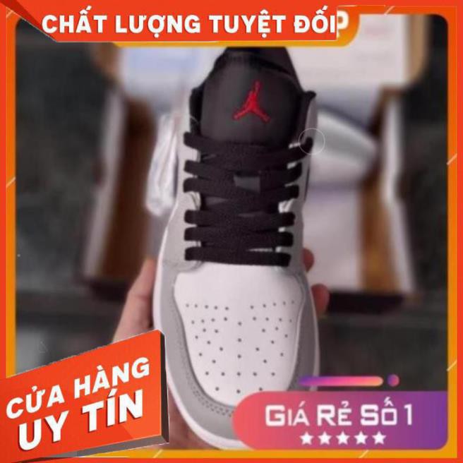 [FREESHIP- BẢO HÀNH 12 THÁNG] GIÀY THỂ THAO NAM NỮ JD XÁM CHỈ ĐỎ THẤP CỔ HOT TREND FULL BOX BILL | BigBuy360 - bigbuy360.vn