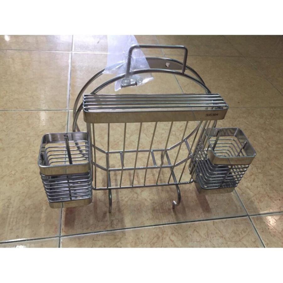 Kệ Đa Năng Ống Đũa + Dắt dao + Gài thớt Inox 304 - Kệ Nhà Bếp TORO HOME