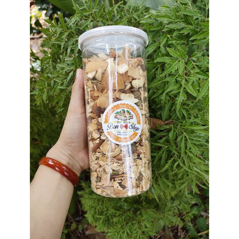 [Mã GRO2405 giảm 10% đơn 250K] NGŨ CỐC GRANOLA 500GRAM GIẢM CÂN SIÊU HẠT ĂN LIỀN