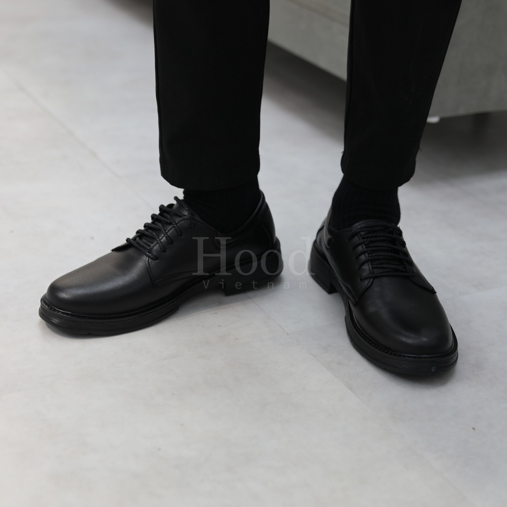 Giày Derby Hood nam - Đế cao su đúc nguyên khối - Bảo hành 12 tháng
